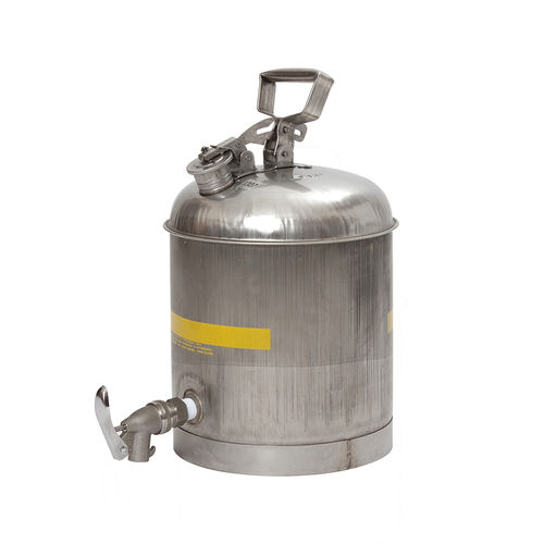 Bidon de securité en acier inoxydable - 1327 - Justrite Safety Group - circulaire