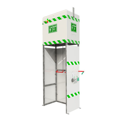 Douche de sécurité sur pied - EXP-J-14KS/350 - Justrite Safety Group - d'intérieur / d'extérieur / avec douche oculaire/faciale