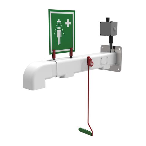 Douche de sécurité murale - EXP-AH-2GS - Justrite Safety Group - pour environnement dangereux / d'extérieur / protégée contre le gel