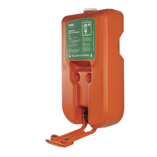 Douche oculaire murale - Optiwash® - Justrite Safety Group - en plastique / avec réservoir / d'intérieur