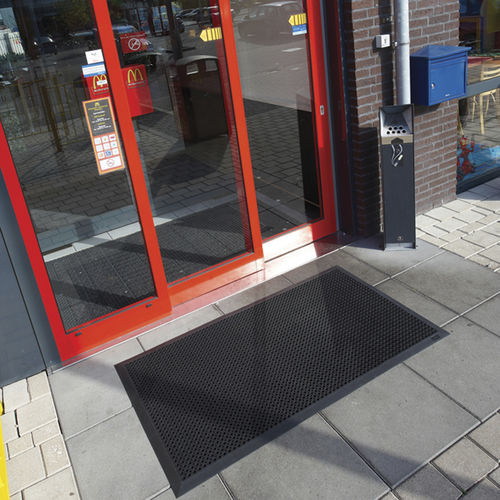 Tapis antisalissure - Oct-O-Flex Bevelled™ 599B - Justrite Safety Group - en caoutchouc / d'entrée