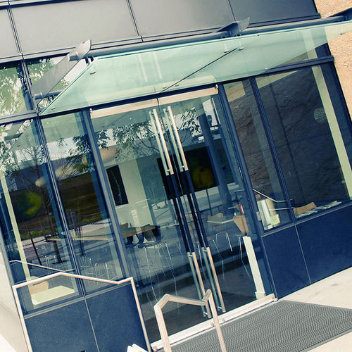 Tapis d'entrée - Gripwalker Edge™ 539B - Justrite Safety Group - en silicone / bleu / résistant à l'huile