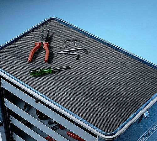 Tapis antidérapant - 759 Rib ‘n’ Roll P3™ - Justrite Safety Group - à côtes larges / en caoutchouc / d'intérieur