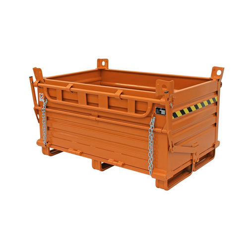 Benne à déchets en acier - SL2-OR - Justrite Safety Group - à fond ouvrant / automatique