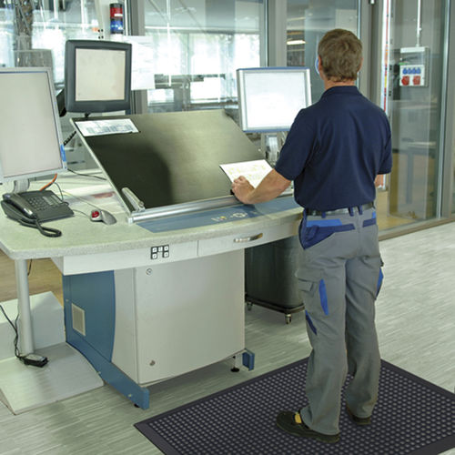 Tapis antifatigue - 457 Skystep™ ESD - Justrite Safety Group - antistatique / à bulles / en caoutchouc