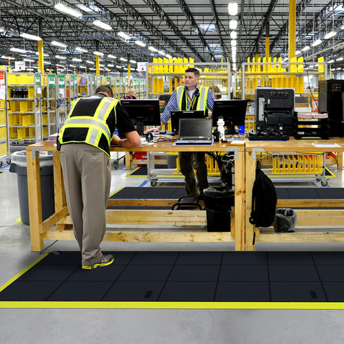 Tapis antistatique - Cushion Ease Solid™ ESD 558 - Justrite Safety Group - modulaire / en caoutchouc