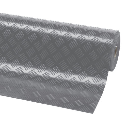 Tapis antidérapant - 746  Check ‘n’ Roll™ - Justrite Safety Group - en caoutchouc / d'intérieur / gris