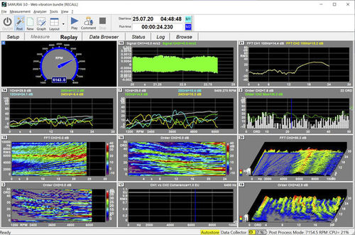 Logiciel d'analyse de vibration - SAMURAI™ - SINUS - de suivi