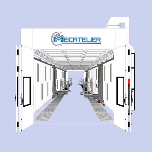 Cabine de peinture à circuit fermé - Mecatelier - pour poids lourds / à filtre / sur mesure