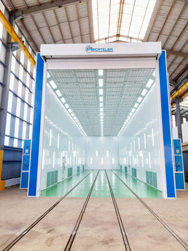 Cabine de peinture à circuit fermé - PL - Mecatelier - pour poids lourds / automatique / à ventilation horizontale