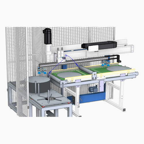 Ligne d'empilage d'alimentation - Sander Automation - pour la découpe / de pièce / pour treillis