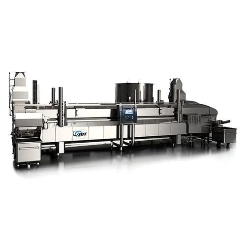 Friteuse industrielle en continu - M-Fryer - JBT Corporation - par immersion / avec filtre