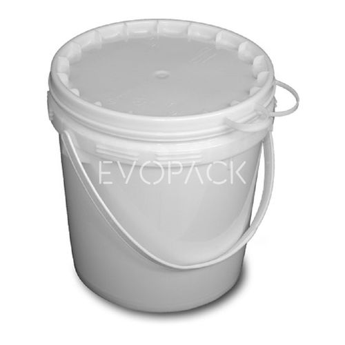 Seau en plastique - 7505006110 - EVOPACK - rond / avec couvercle / avec poignée