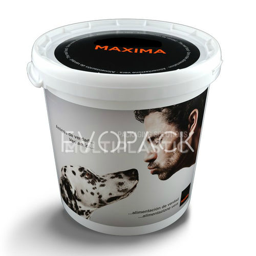 Seau en plastique - HOM30000C - EVOPACK - rond / avec couvercle