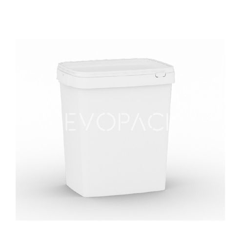 Seau en plastique - 93600 - EVOPACK - rectangulaire / avec couvercle / avec poignée