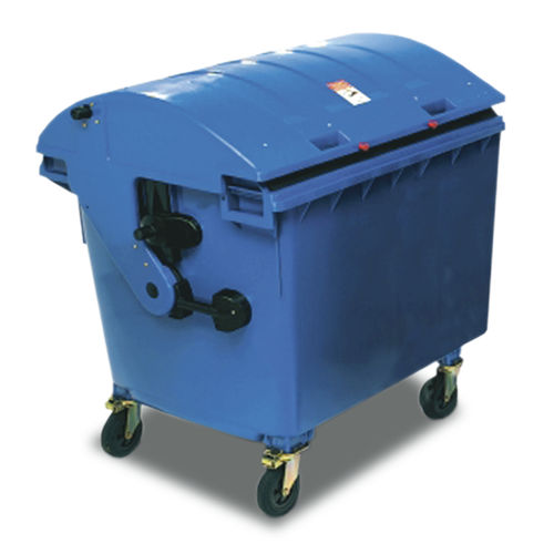 Conteneur à déchets en HDPE - KA 1100 - EVOPACK - pour déchets industriels / avec couvercle / à 4 roues