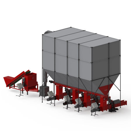 Compacteur de polystyrène - Runi - stationnaire / horizontal / à chargement par le haut