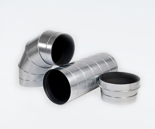 Gaine de ventilation avec isolation interne - BRINNER - circulaire / en acier galvanisé / pour ventilation