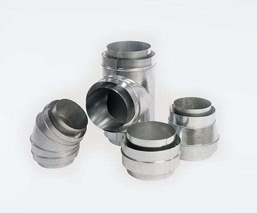 Gaine de ventilation à double paroi - BRINNER - circulaire / en acier galvanisé / en inox