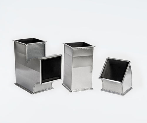 Gaine de ventilation rectangulaire - BRINNER - rigide / en acier galvanisé / pour ventilation
