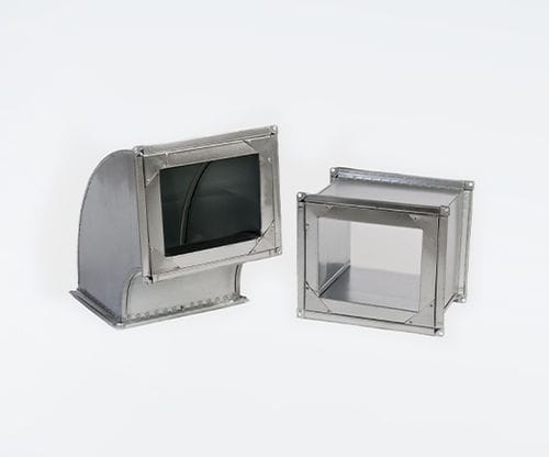Gaine de ventilation à double paroi - BRINNER - rectangulaire / en acier galvanisé / pour ventilation