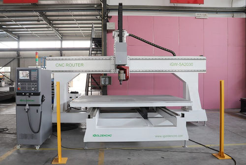 Centre d'usinage CNC 5 axes - iGW-5A - igoldencnc - vertical / à table mobile / usinage de chanfreinage