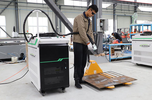 Machine de nettoyage laser à fibre - iGCL-HC - igoldencnc - à plasma / automatique / de process