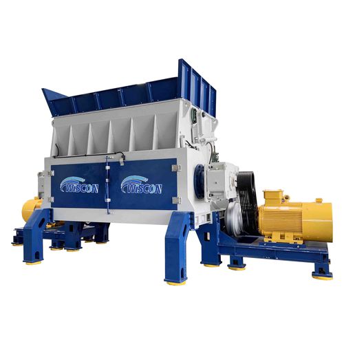 Déchiqueteur primaire - M series - Wiscon envirotech Inc - à 1 arbre / pour carton / de déchets solides et en vrac