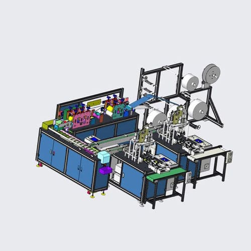 Machine de fabrication pour masques chirurgicaux - Nantongtongji Co.,LTD. - automatique / en continu
