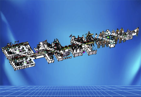 Ligne d'assemblage automatique - Wuxi Novo Automation Technology Corporation - pour luminaire