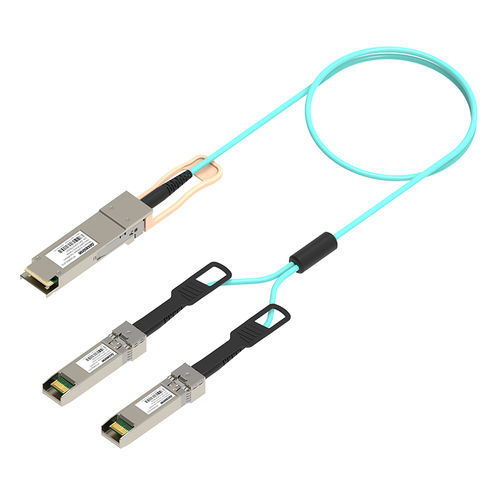 Câble optique de données - 50G QSFP28 to 2x25G SFP28 AOC - Accelink Technologies Company - d'alimentation / Gigabit Ethernet / QSFP