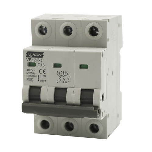 Disjoncteur thermique - VB12-63 - ZHEJIANG VEKON TECHNOLOGY CO.,LTD - AC / pour surcharge / à découpage