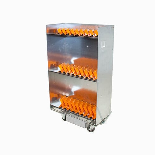 Chariot de transport - Rollis Bibliotek - Labadis - de stockage / en acier galvanisé / en bois