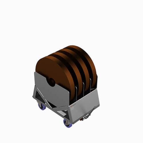 Chariot de transfert - Rollis Bobines U - Labadis - de stockage / d'atelier / de chargement