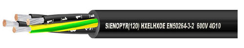 Câble électrique d'alimentation - SIENOPYR(120) HXELHXÖ / HXELCHXÖ EN50264-3-2 - Prysmian Group - DIN / résistant au feu