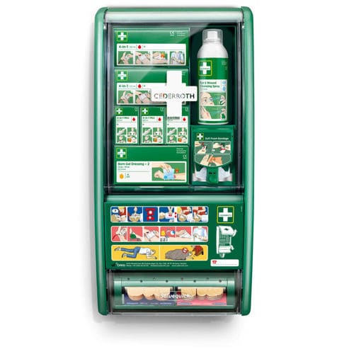 Armoire de premiers soins - 51011026 - Cederroth - murale / en plastique
