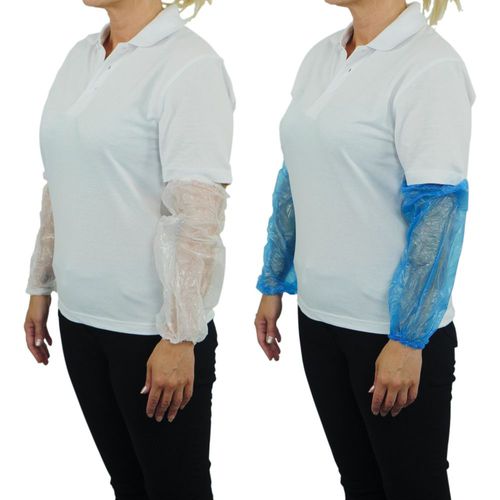 Manchette de protection de travail - DA01M - Polyco Healthline - blanche / bleue