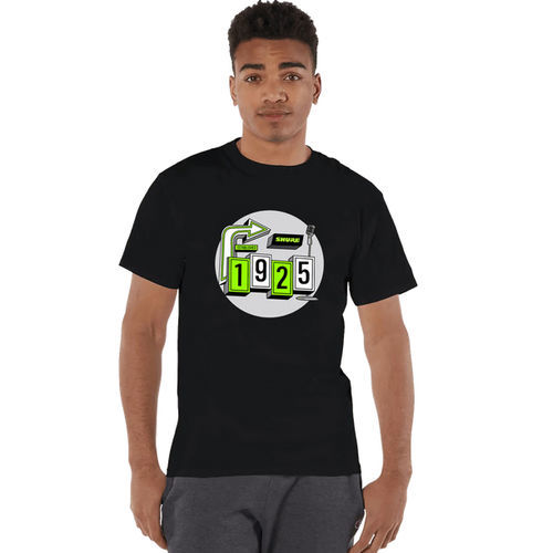 T-shirt de travail - Est. 1925 - Shure - en coton / unisexe / noir
