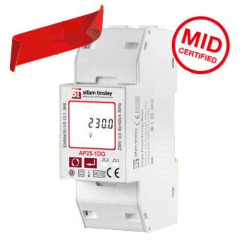 Moniteur de facteur de puissance monophasé - AP25-1DO - Sifam Tinsley