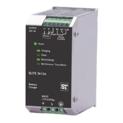 Chargeur de batterie sur rail-DIN - Elite  - Sifam Tinsley - automatique / monophasé / à tension universelle