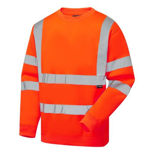 Sweat-shirt haute visibilité - EHV10 - Supertouch - de travail / en polyester recyclé / pour construction
