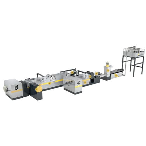 Installation de recyclage de plastique - RECOi series - Genius Machinery Co., Ltd - avec granulation / sur ligne de process