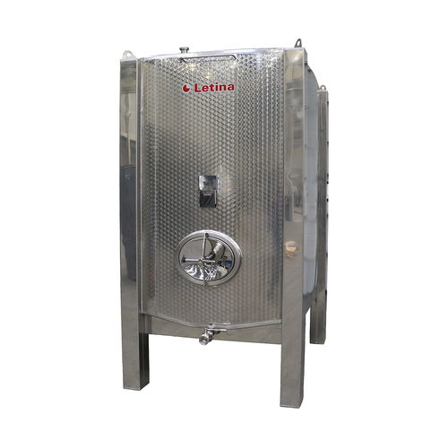 Récipient de stockage - KR series - Letina - pour liquides / en inox / rectangulaire