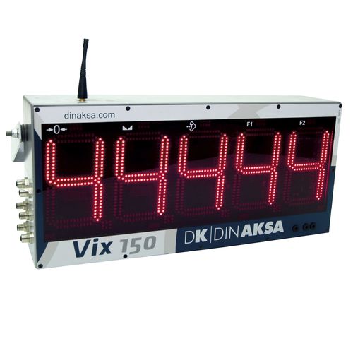 Indicateur de pesage affichage à LED - VIX-150 - DINAKSA PESAJE - mural / sur rail DIN / étanche