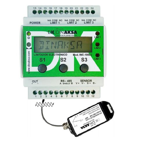 Inclinomètre omnidirectionnel - INC-E725 - DINAKSA PESAJE - RS-485 / sortie de tension / 4-20 mA
