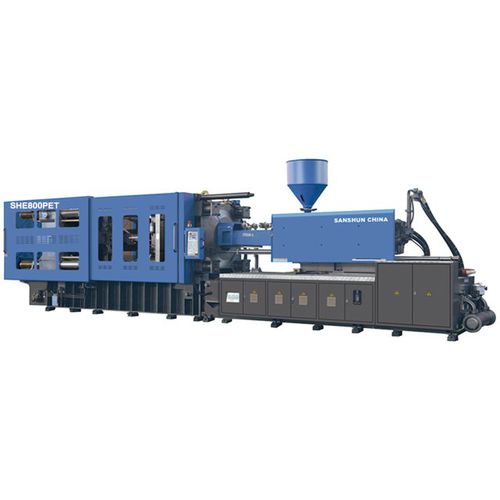 Presse à injecter horizontale - SHE800PET - NINGBO SANSHUN MACHINERY & TECHNOLOGY CO.,LTD - hydraulique / pour PET / de préformes