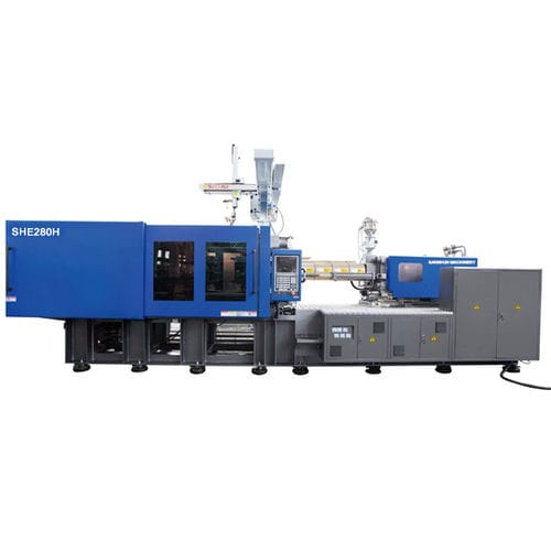 Presse à injecter horizontale - SHE280-H  - NINGBO SANSHUN MACHINERY & TECHNOLOGY CO.,LTD - hydraulique / à genouillères / à cycles rapides
