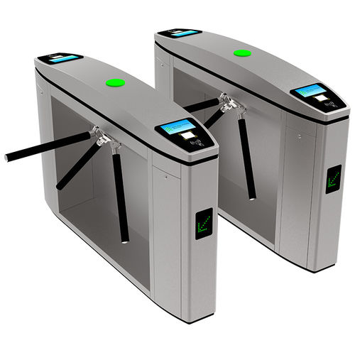 Tourniquet Tripode Automatique GMR01 - Contrôle D'accès 30 Personnes/minute - Compatible Badge, RFID, QR Code - Pour Bureaux, écoles, Lieux Publics