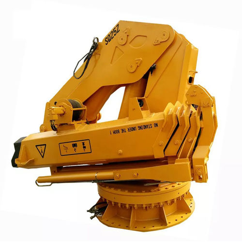 Grue sur barge - Relong Tech - à flèche / pliable / de chantier naval
