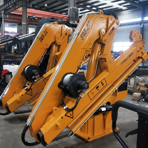 Grue sur barge - Relong Tech - à flèche / pliable / de chantier naval